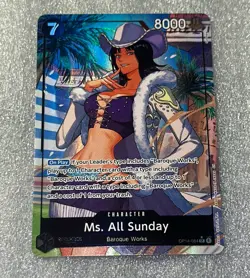 One Piece The Azure Sea’s Seven Ms. All Sunday OP14-084 Alt Art NM English - Image 1
