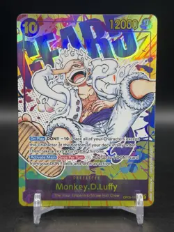 Monkey D Luffy Alternate Art Secret Rare OP05-119 Awakening Of The New Era NM - Image 1
