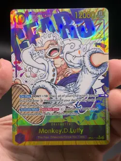 Monkey D Luffy Alternate Art Secret Rare OP05-119 Awakening Of The New Era NM - Image 3