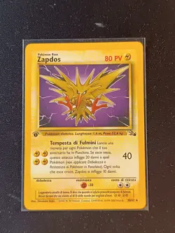 Pokemon Zapdos #30/62 Fossil Rare 1st Edition - ITA - Vintage Cards - Image 1