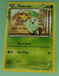 Pokemon TCG Chikorita Common GEN RC1/RC32 LP Trading Card - Image 2