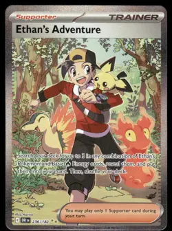 Pokemon Cards Ethan's Adventure 236/182 Destined Rivals LP - Image 1
