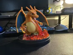 Charizard Figure Statue Card Display Stand EX Super Premium Collection Brand New - Image 1