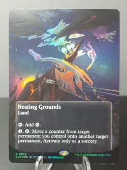 0076 Nesting Grounds Borderless Foil Magic The Gathering Edge of Eternities - Image 1