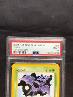 Pokemon Cards: 1st Edition Neo Revelation Common: Zubat 59/64: PSA 9 - Image 3