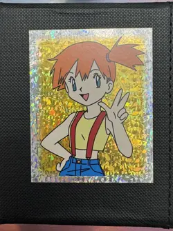 1999 Misty S28 Special Glitter Insert Pokemon Sticker Topps Merlin Nintendo - Image 1