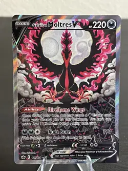 Pokemon TCG Galarian Moltres V 177/198 Alt Art Chilling Reign - Image 1