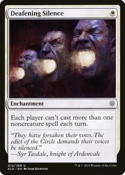 MTG Deafening Silence #10 Throne of Eldraine Magic Gathering - NM/M, PACK FRESH - Image 1