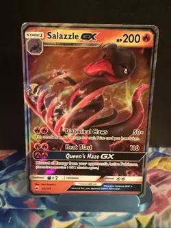 Salazzle GX Lightly Played 25/147 Sm-Burning Shadows Holo Pokemon TCG - Image 1