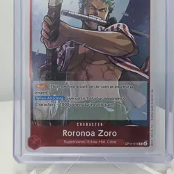Roronoa Zoro OP14-015 The Azure Sea's Seven Foil One-Piece CCG TCG - Image 4
