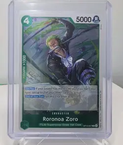 Roronoa Zoro OP13-037 Foil Carrying On His Will One-Piece TCG CCG - Image 1