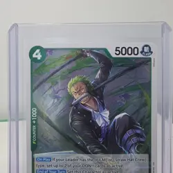 Roronoa Zoro OP13-037 Foil Carrying On His Will One-Piece TCG CCG - Image 3