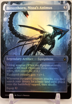 Bitterthorn, Nissa's Animus FOIL Proxy Card with Custom Fantasy Art - Image 1