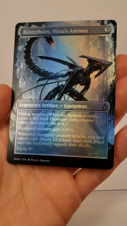 Bitterthorn, Nissa's Animus FOIL Proxy Card with Custom Fantasy Art - Image 2