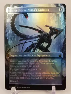 Bitterthorn, Nissa's Animus FOIL Proxy Card with Custom Fantasy Art - Image 3
