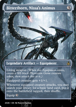 Bitterthorn, Nissa's Animus FOIL Proxy Card with Custom Fantasy Art - Image 5