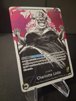 Charlotte Linlin Alternate Art Leader One Piece Card Game OP03-077 English - Image 3