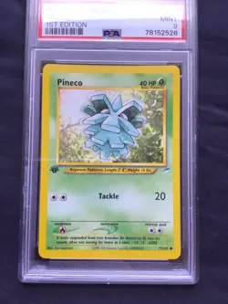 Pokemon Cards: 1st Edition Neo Destiny Common: Pineco 77/105: PSA 9 - Image 2