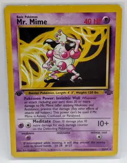 Mr. Mime 22/64 Pokemon Jungle 1st Edition Rare Card WOTC Wizards Nintendo - Image 1