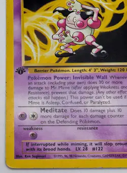 Mr. Mime 22/64 Pokemon Jungle 1st Edition Rare Card WOTC Wizards Nintendo - Image 4