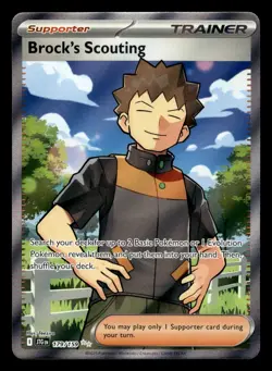Brock's Scouting 179/159 Ultra Rare Journey Together Pokemon Card - Image 1