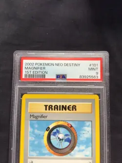 Pokemon Cards: 1st Edition Neo Destiny Uncommon: Magnifier 101/105: PSA 9 - Image 3