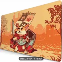 Table Top Playmat: K-9 Adventurer- MTG TCG POKEMON YU-GI-OH LORCANA- MOUSE PAD - Image 1