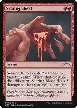 4 x Searing Blood - Unique & Misc. Promos - NM-Mint - MTG - Image 1