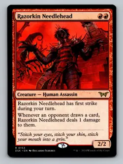 Razorkin Needlehead R Duskmourn: House of Horror 153 NM - Image 1