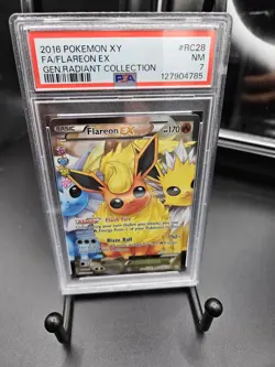2016 Pokemon XY Gen Radiant Col #RC28 FLAREON EX / PSA 7 NM # 127904785 - Image 1