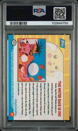 1999 TOPPS POKEMON THE MOVIE EDT THE WATER RACE IS ON-FOIL MOVIE EDITION PSA 10 - Image 2