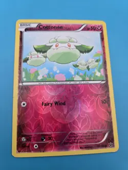 Pokemon TCG - Cottonee - XY Fates Collide 70/124 Reverse Holo - VG - Image 1