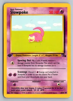 Pokemon Slowpoke Common 1st edition Team Rocket 67/82 LP - Image 1
