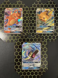 Pokemon Hidden Fates Black Star Promo Charizard / Gyarados / Raichu GX Lot NM - Image 1
