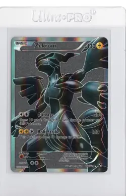 2011 Pokemon Black & White ZEKROM 114/114 Full Art Holo Ultra Rare NM/LP - Image 1