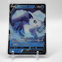 Alolan Vulpix V - 033/195 - Ultra Rare - Silver Tempest - Pokemon Card - NM/M - Image 1