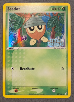 Seedot EX Crystal GuardiansCommon 60 Reverse Holofoil Pokemon TCG STAMP - Image 1