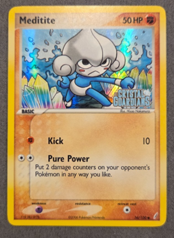 Meditite EX Crystal Guardians Reverse STAMP 56/100 Pokemon TCG - Image 1