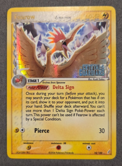 Fearow (Delta Species) EX Crystal GuardiansReverse Rare STAMP 18/100 Pokemon - Image 1