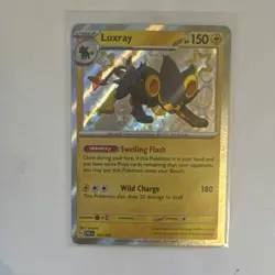 Pokemon Luxray 137/091 SV: Paldean Fates Shiny Rare Holo Stage 2 Wild Charge - Image 1