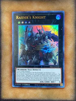 Yugioh Raider's Knight PHRA-EN040 Ultra Rare 1st Ed NM - Image 1