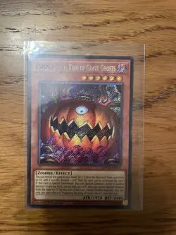 Yu Gi Oh Pumpking The King of Grave Ghost MZMU-EN001 Secret Rare Mint Condition - Image 1