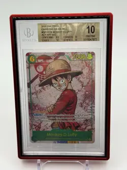 2025 One Piece OP13-118 Monkey D Luffy ALT ART SEC • BGS 10 PRISTINE • Early POP - Image 1