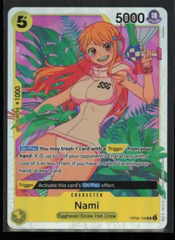 Nami OP08-106 One Piece Two Legends Super Rare Near Mint - Image 1