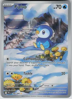 Piplup Illustration Rare Holofoil ME02: Phantasmal Flames 098/094 Pokemon card N - Image 1