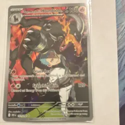 Pokemon Team Rocket's Houndoom Illustration Rare Holo Card 191/182 Destined Riv… - Image 2