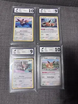 Bundle 4 Eevee Pokemon Card Slabs Bundle RKT Graded Eevee - Image 2