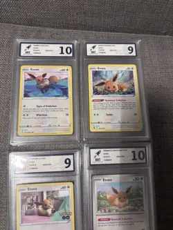 Bundle 4 Eevee Pokemon Card Slabs Bundle RKT Graded Eevee - Image 4