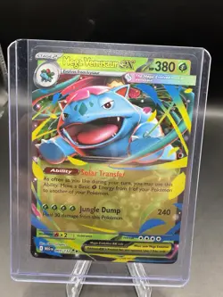 Pokemon Mega Venasaur EX TCG Holo Rare Card 003/132 Evolutions - Image 1