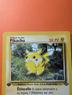 Pikachu Jungle 60/64 Pokemon Card (LP, French) - 1st Edition - Image 2
